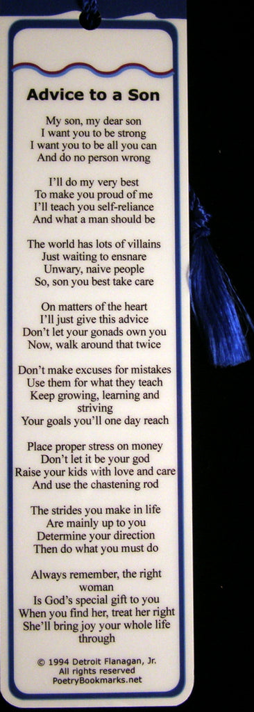 Advice to a Son Bookmark